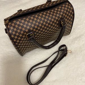 SHEIN Geometric Graphic Boston Bag